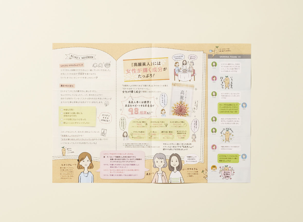ていねい通販 『高麗美人』DM